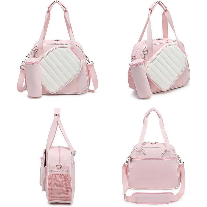 Waterproof Pickleball Bag Tote Shoulder Bag with Cooler Bag and Ball Bag 3-Piece Set