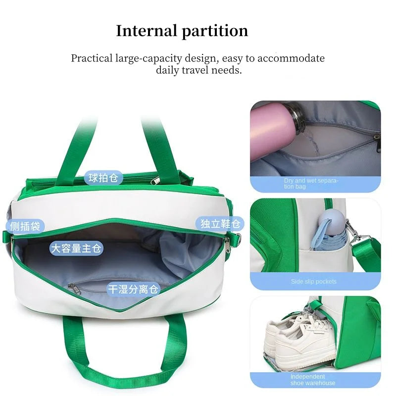 Pickleball bag wet and dry separation racket storage bagnt