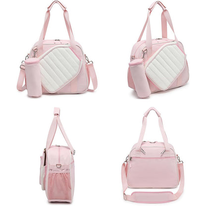 Waterproof Pickleball Bag Tote Shoulder Bag with Cooler Bag and Ball Bag 3-Piece Set