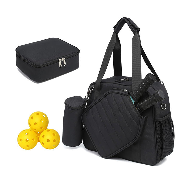 Waterproof Pickleball Bag Tote Shoulder Bag with Cooler Bag and Ball Bag 3-Piece Set