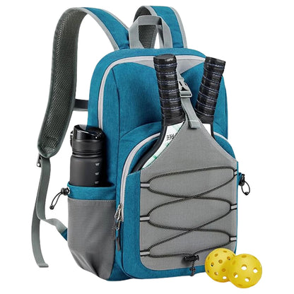Pickleball racket backpack with hook